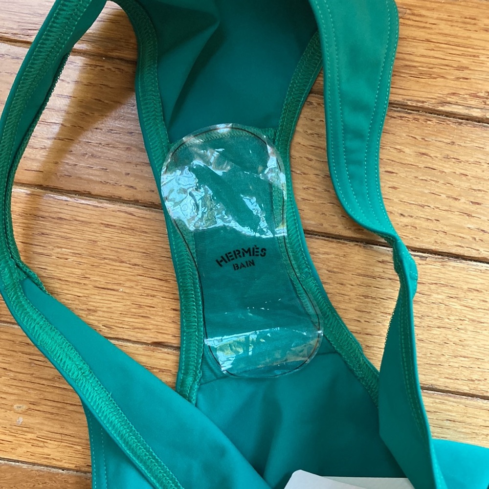 HERMES Emerald Green swim bottom : size 38 (size 6) - Picture 6 of 15